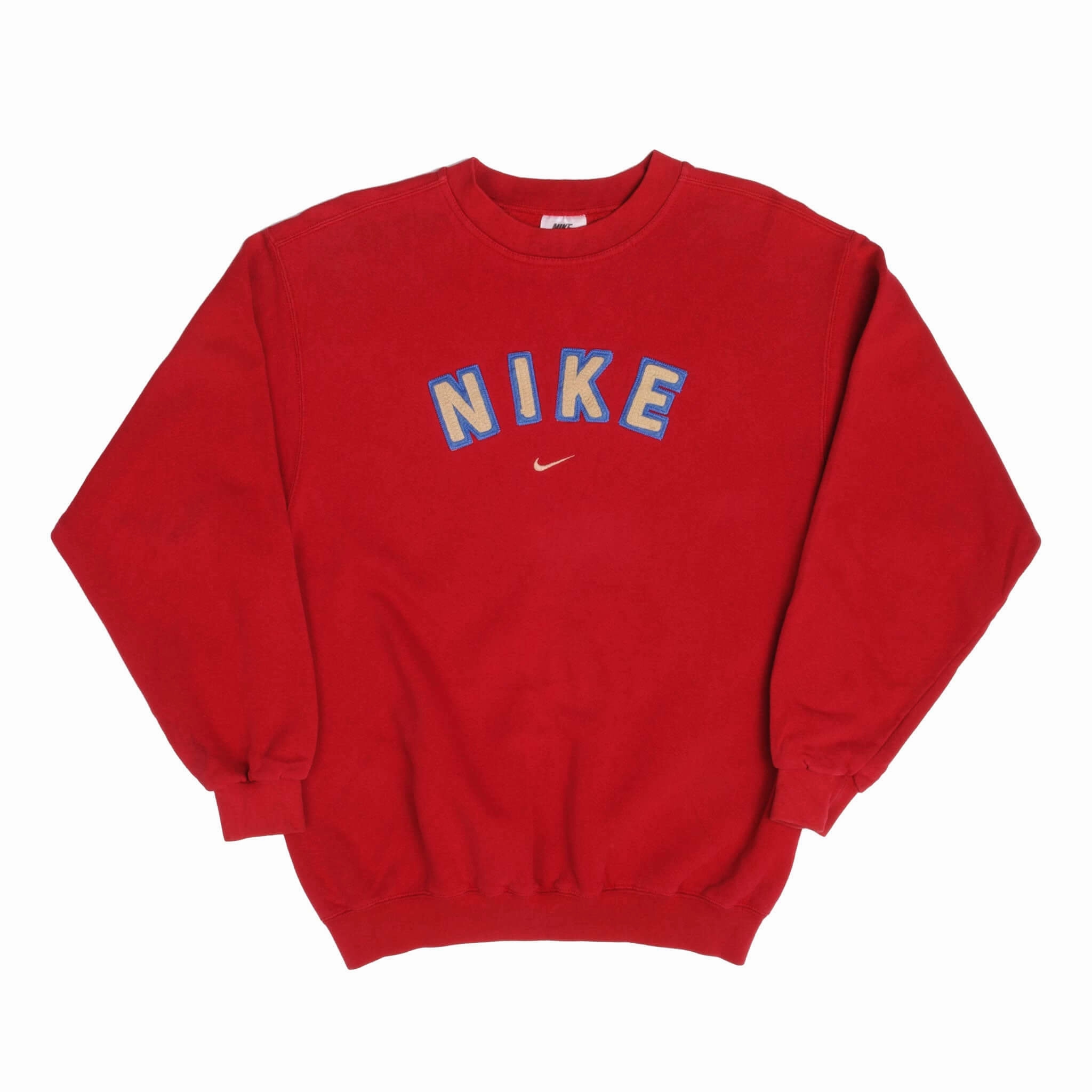 VINTAGE NIKE MIDDLE SWOOSH SWEATSHIRT 1990s SIZE MEDIUM MADE IN USA
