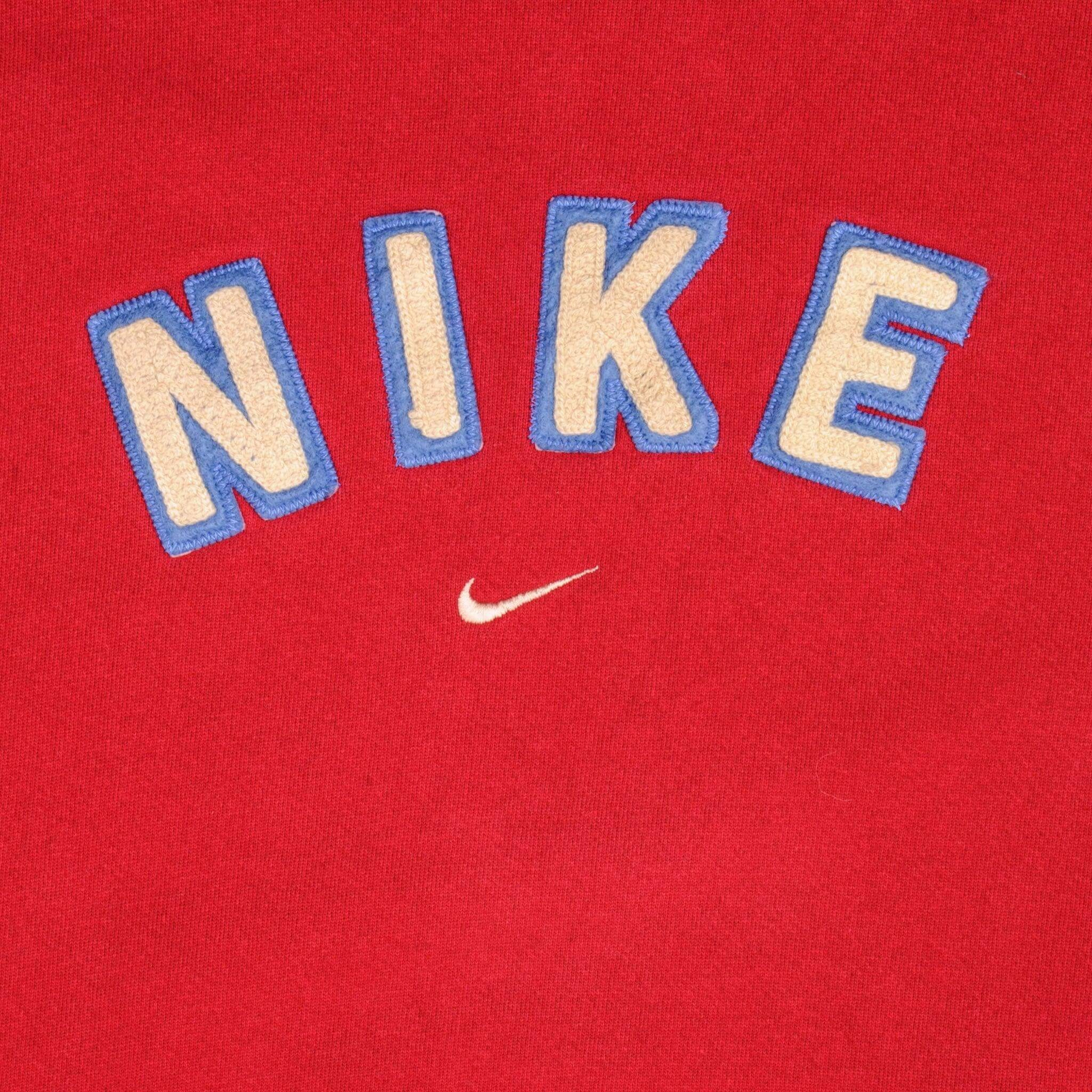 VINTAGE NIKE MIDDLE SWOOSH SWEATSHIRT 1990s SIZE MEDIUM MADE IN USA