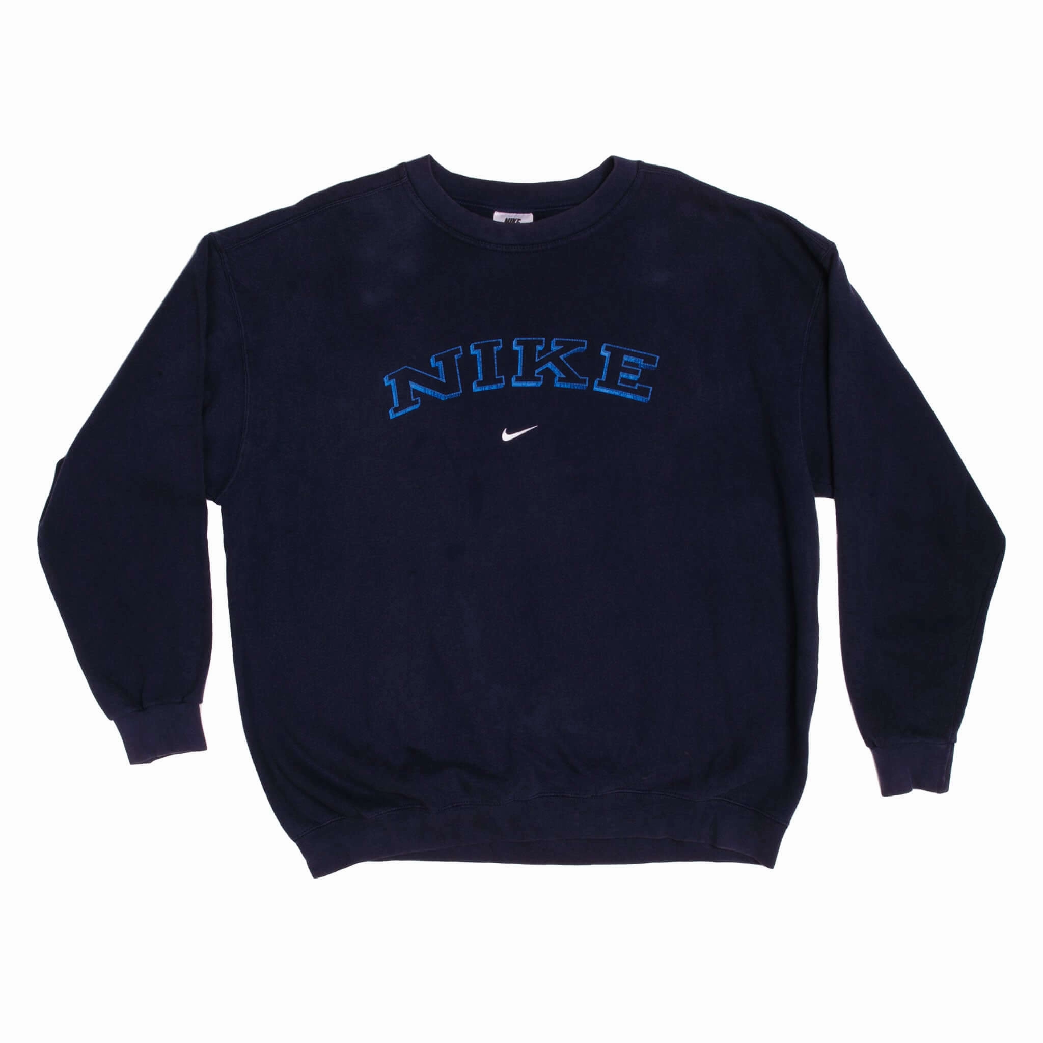 VINTAGE NIKE MIDDLE SWOOSH SWEATSHIRT LATE 1990s SIZE XL MADE IN USA