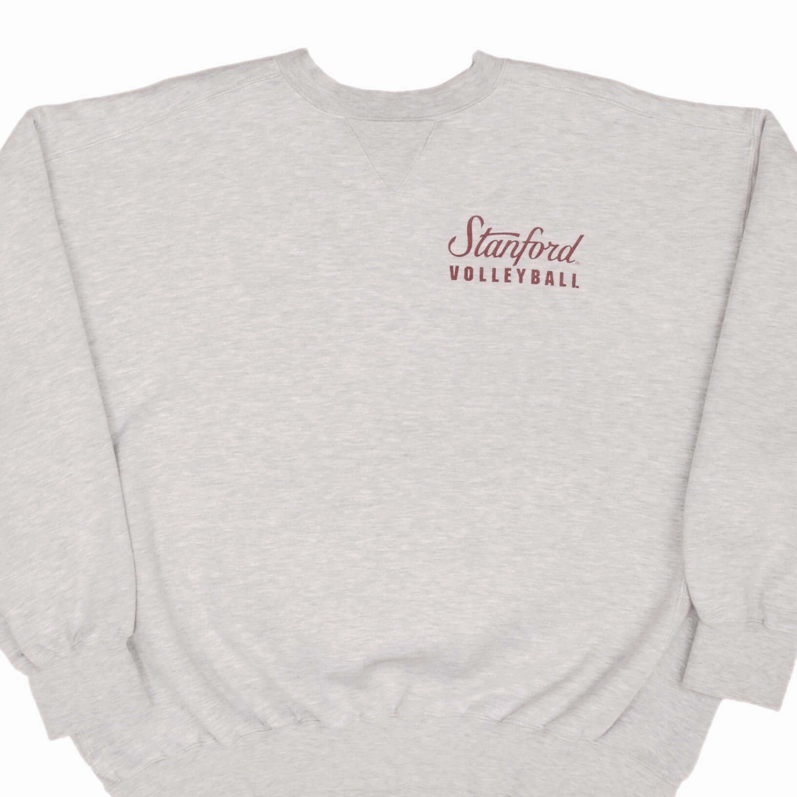 VINTAGE NIKE NCAA STANFORD UNIVERSITY VOLLEYBALL GREY SWEATSHIRT 1990S SZE LARGE