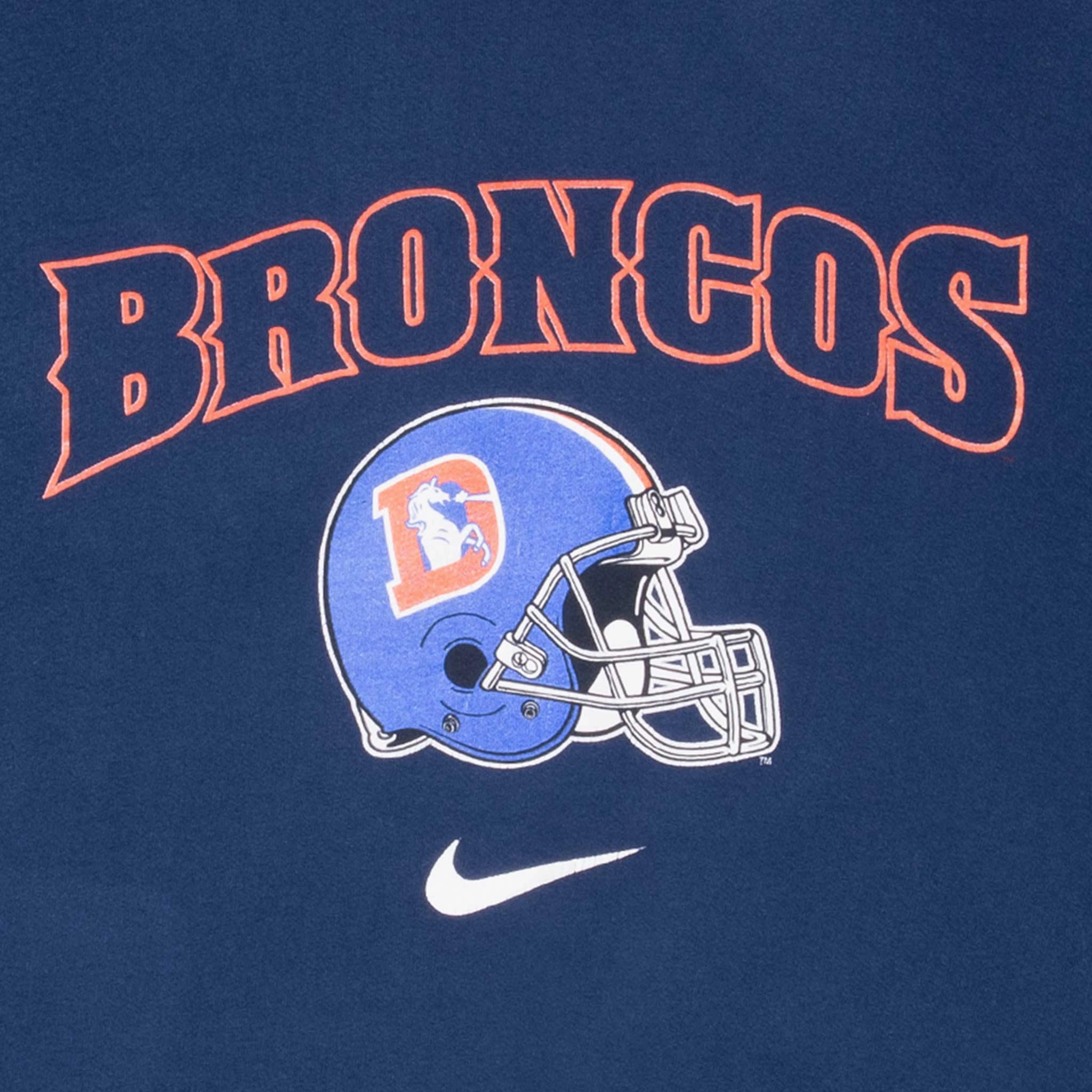 VINTAGE NIKE NFL DENVER BRONCOS SWEATSHIRT 1990S LARGE MADE IN USA
