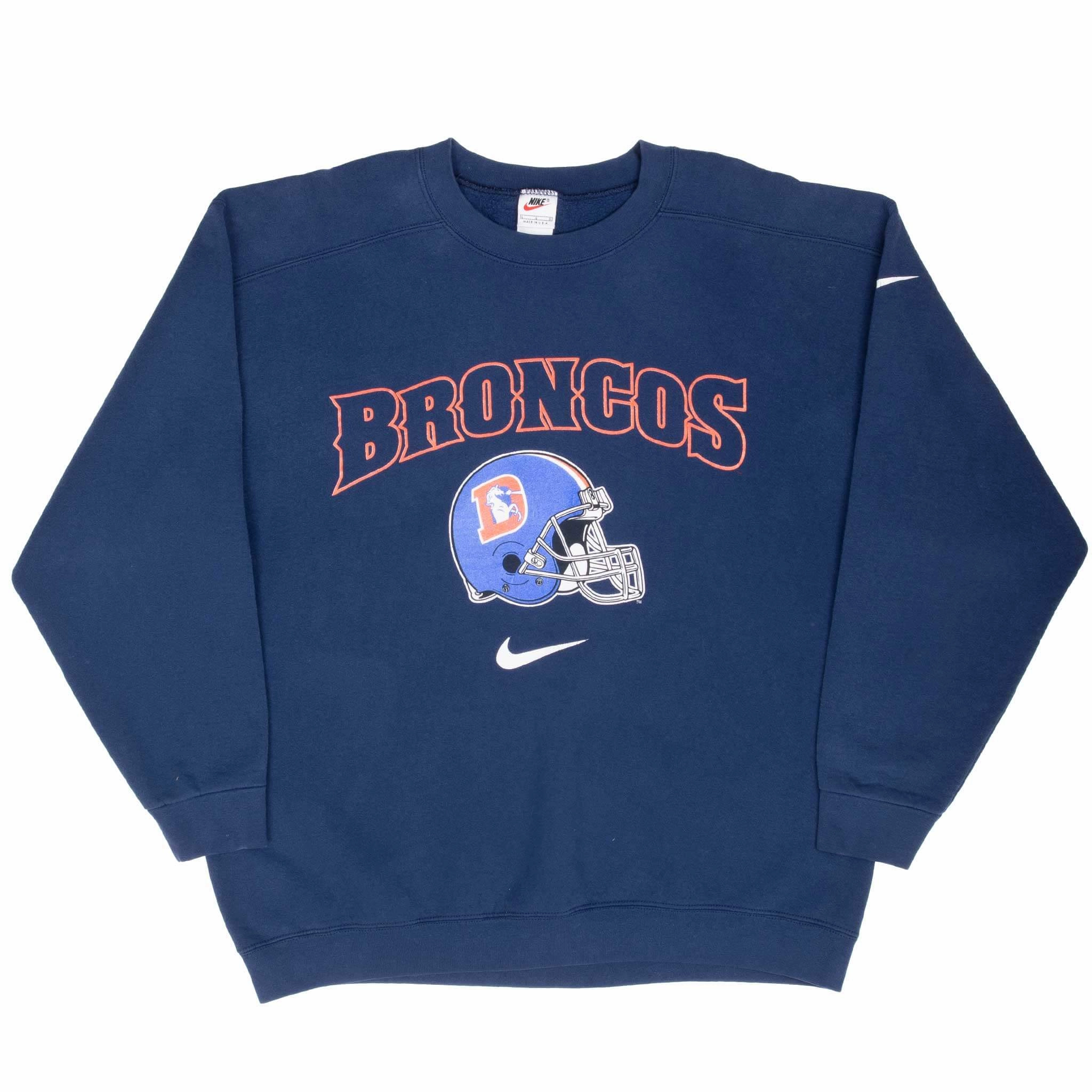 VINTAGE NIKE NFL DENVER BRONCOS SWEATSHIRT 1990S LARGE MADE IN USA