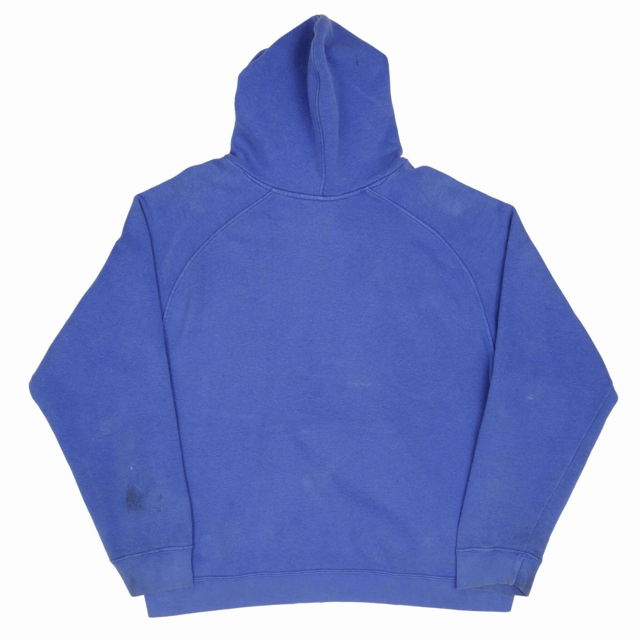 VINTAGE NIKE SPELLOUT CENTER SWOOSH BLUE HOODIE SWEATSHIRT 2000S SIZE XL