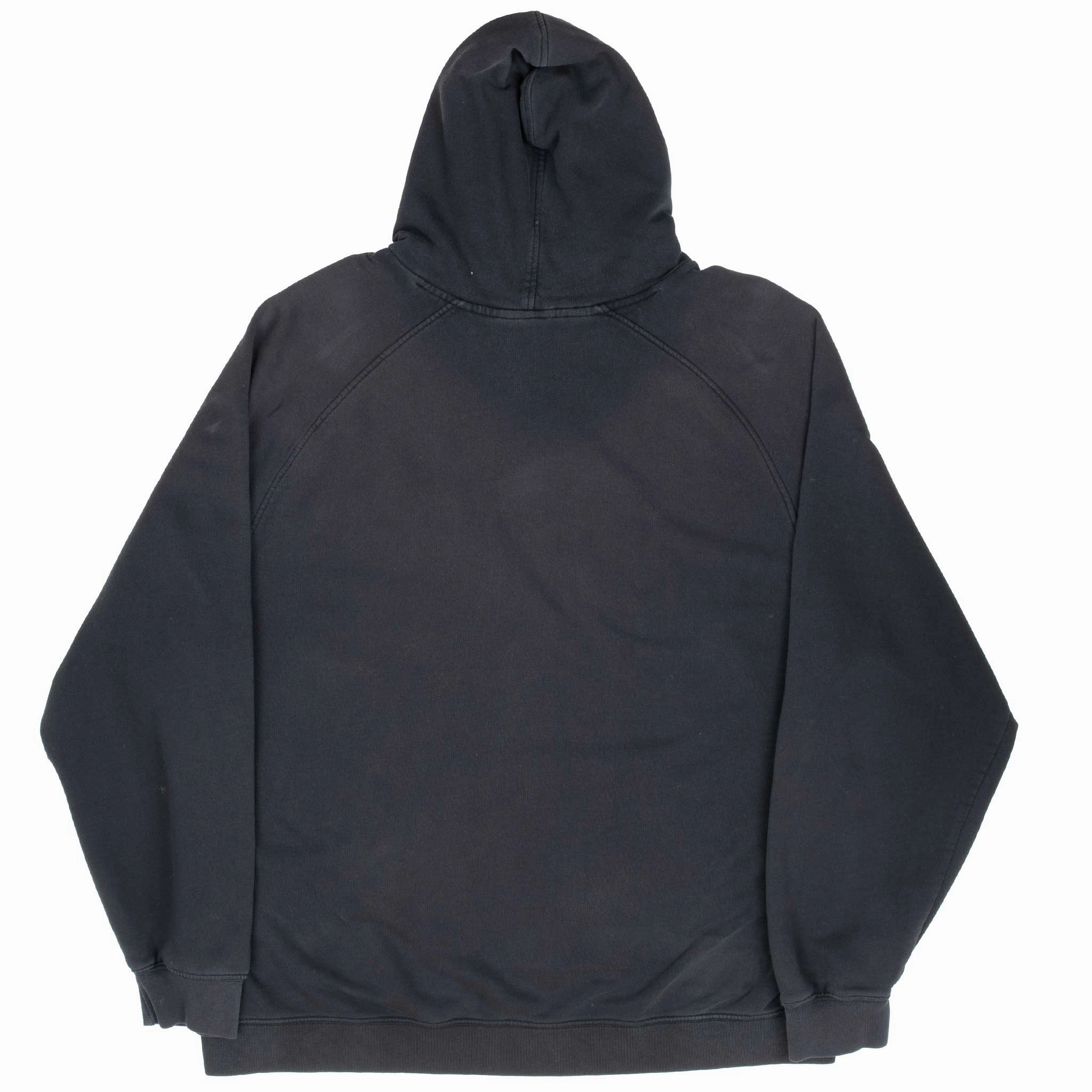 VINTAGE NIKE SPELLOUT DARK GREY HOODIE SWEATSHIRT 2000S SIZE 2XL