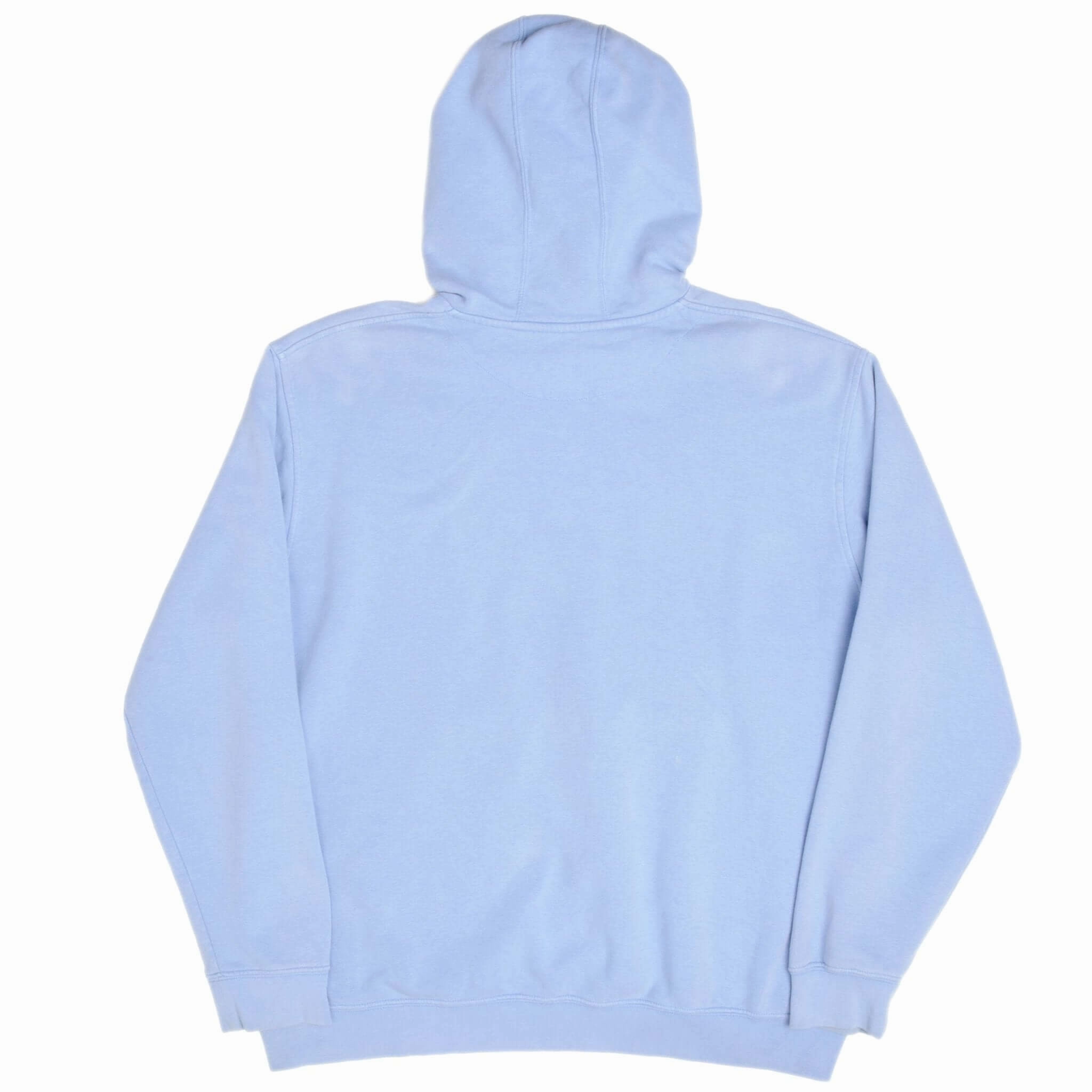 VINTAGE NIKE SPELLOUT SWOOSH BLUE HOODIE SWEATSHIRT 2000S SIZE XL