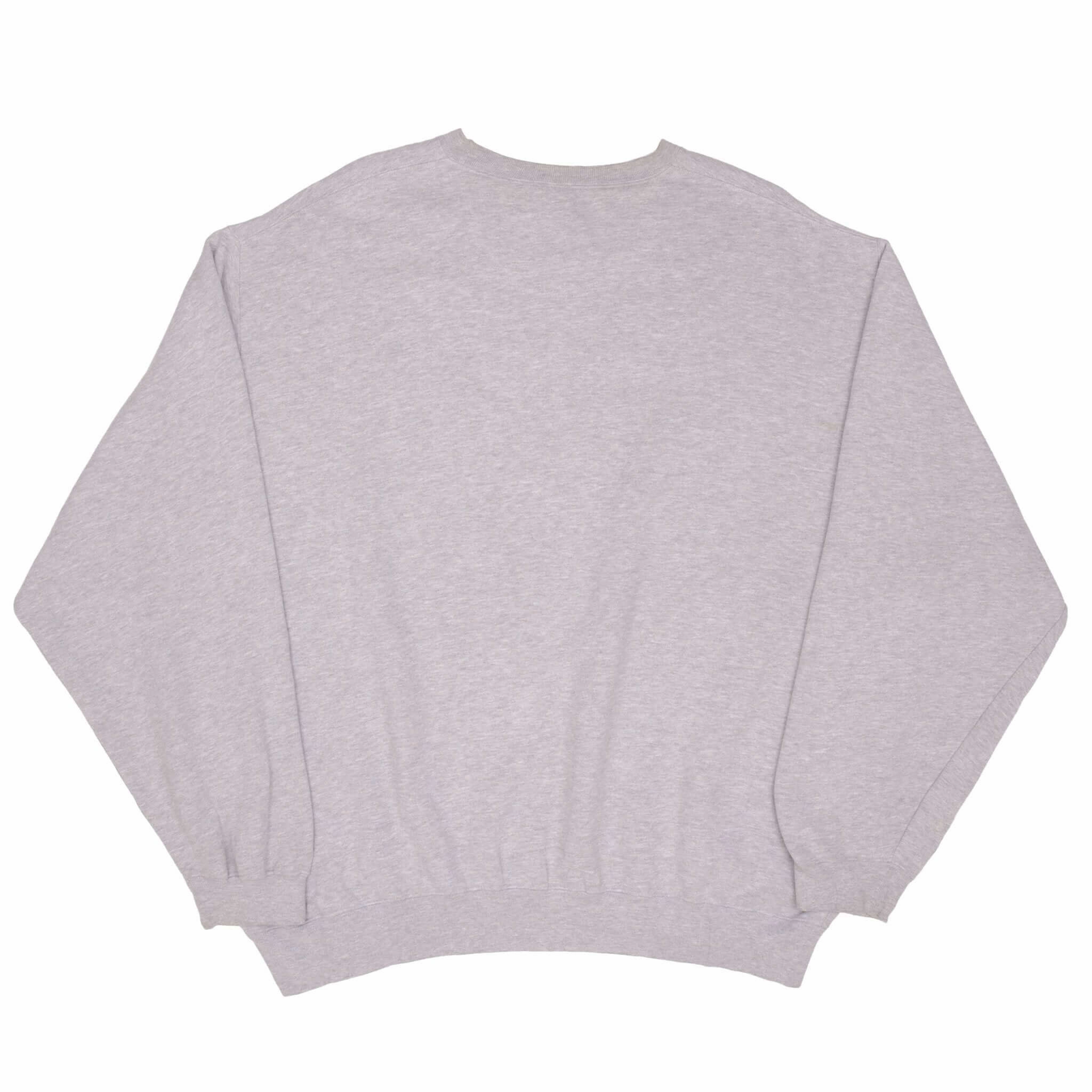 VINTAGE NIKE SPELLOUT SWOOSH GRAY SWEATSHIRT 1990S SIZE 2XL