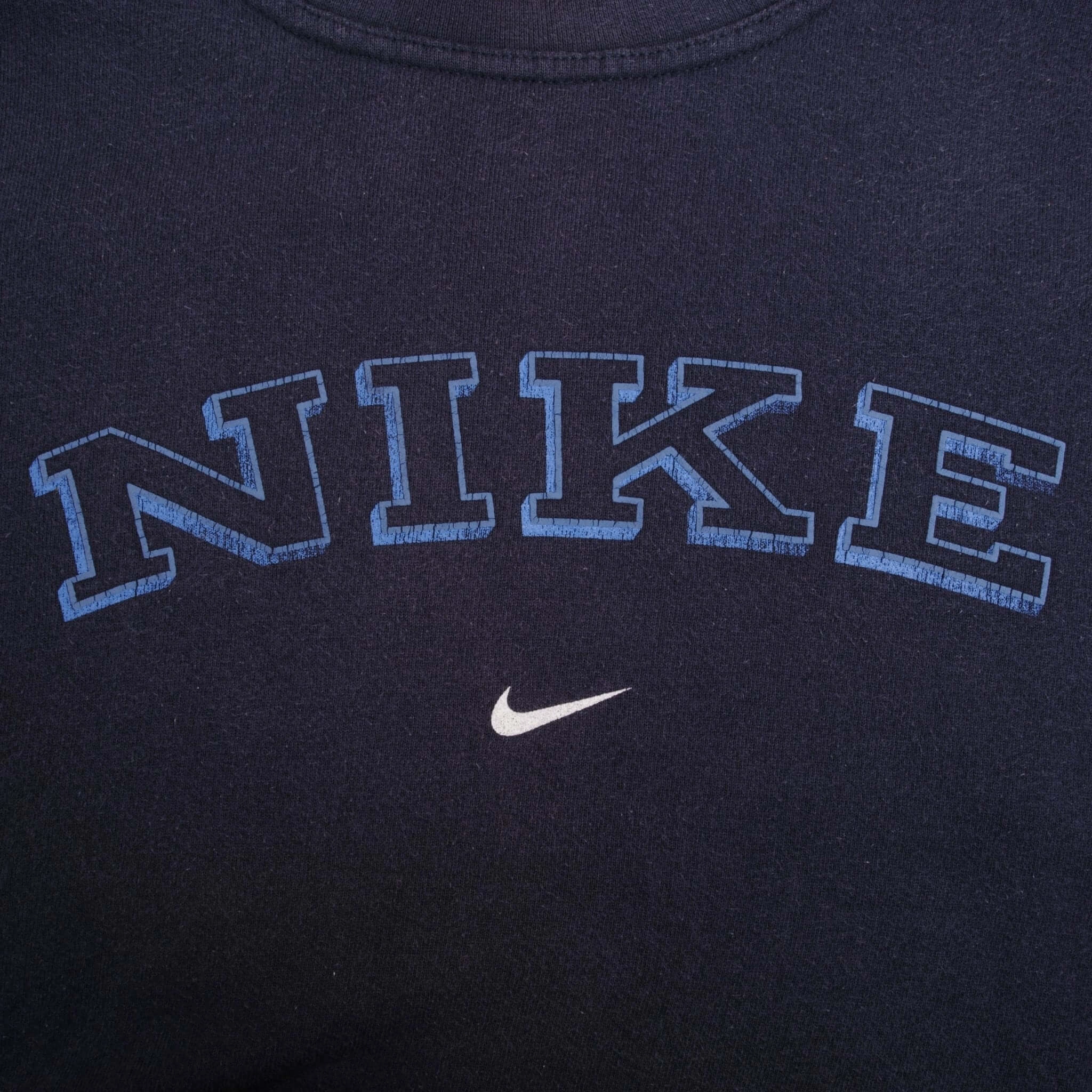 VINTAGE NIKE SPELLOUT SWOOSH SWEATSHIRT 1990S SIZE LARGE MADE IN USA