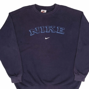 VINTAGE NIKE SPELLOUT SWOOSH SWEATSHIRT 1990S SIZE LARGE MADE IN USA