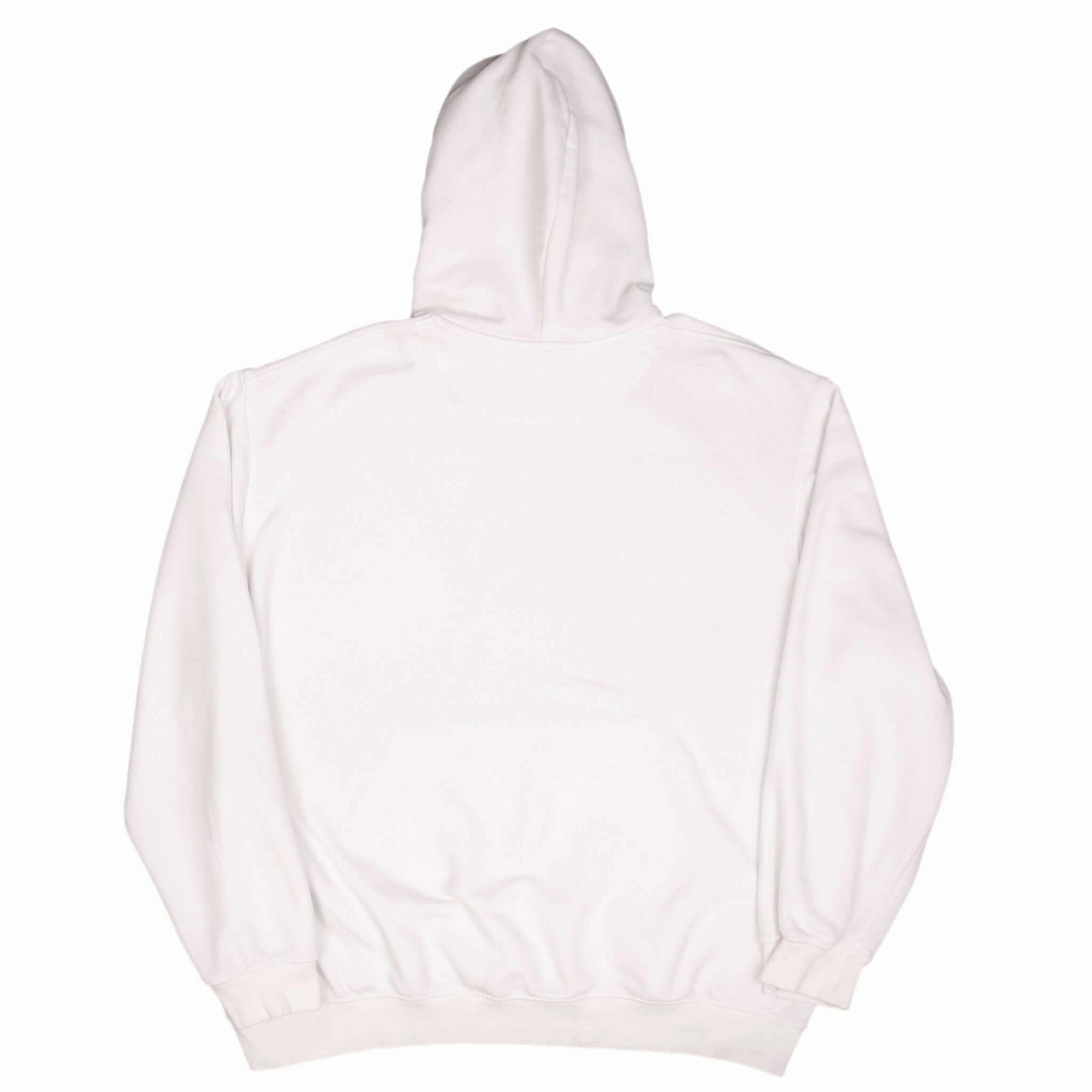VINTAGE NIKE SPELLOUT SWOOSH WHITE HOODIE SWEATSHIRT 2000S SIZE XL