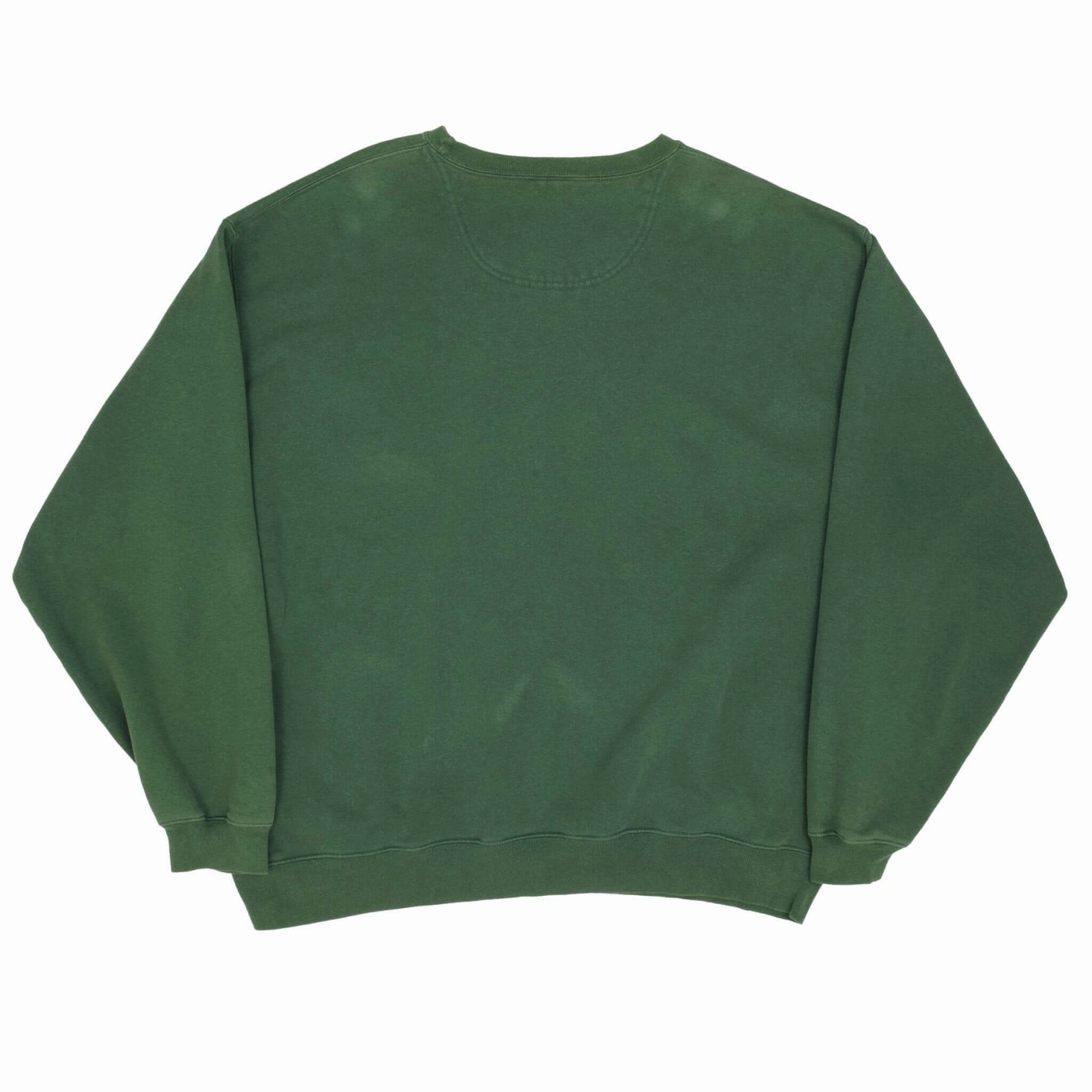VINTAGE NIKE SWOOSH GREEN SWEATSHIRT 1990S SIZE 2XL