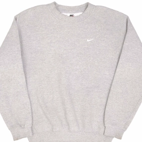 VINTAGE NIKE SWOOSH GREY SWEATSHIRT 1990S SIZE SMALL MADE IN USA