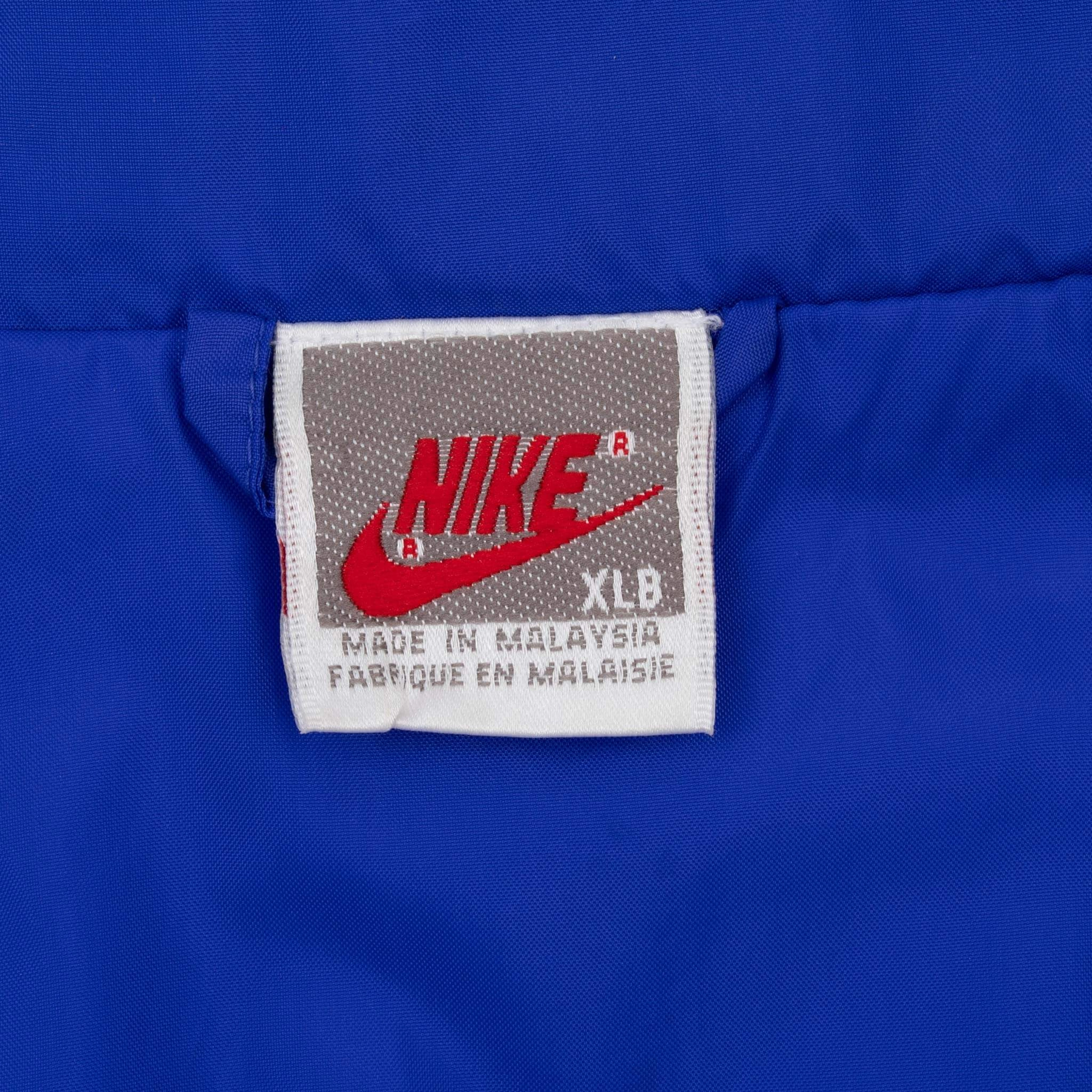 VINTAGE NIKE SWOOSH NEON & BLACK WINDBREAKER JACKET LATE 1980S SIZE XLB