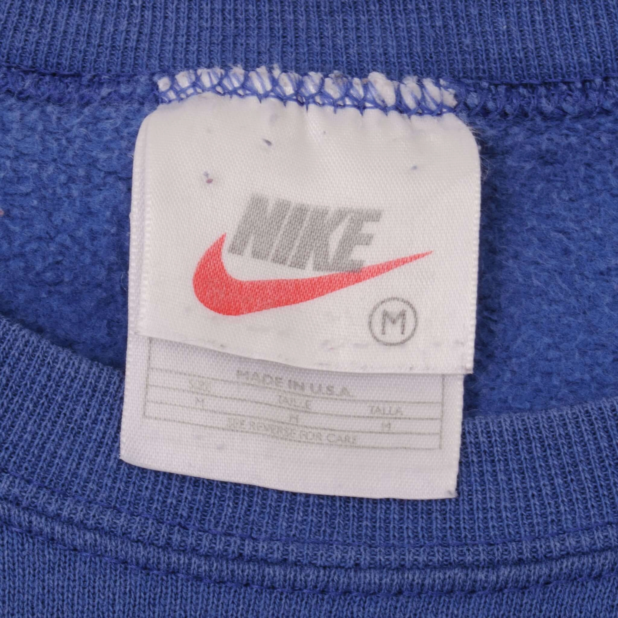 VINTAGE NIKE SWOOSH SWEATSHIRT 1990S SIZE MEDIUM MADE IN USA