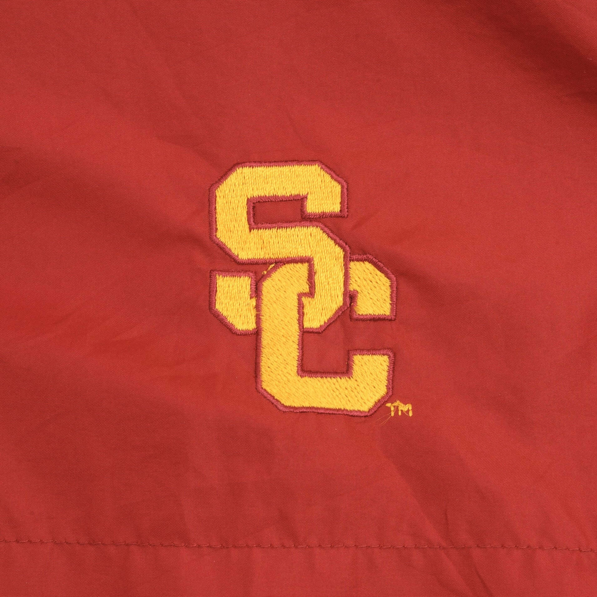 VINTAGE NIKE USC TROJAN WINDBREAKER PULLOVER JACKET 1990S SIZE MEDIUM