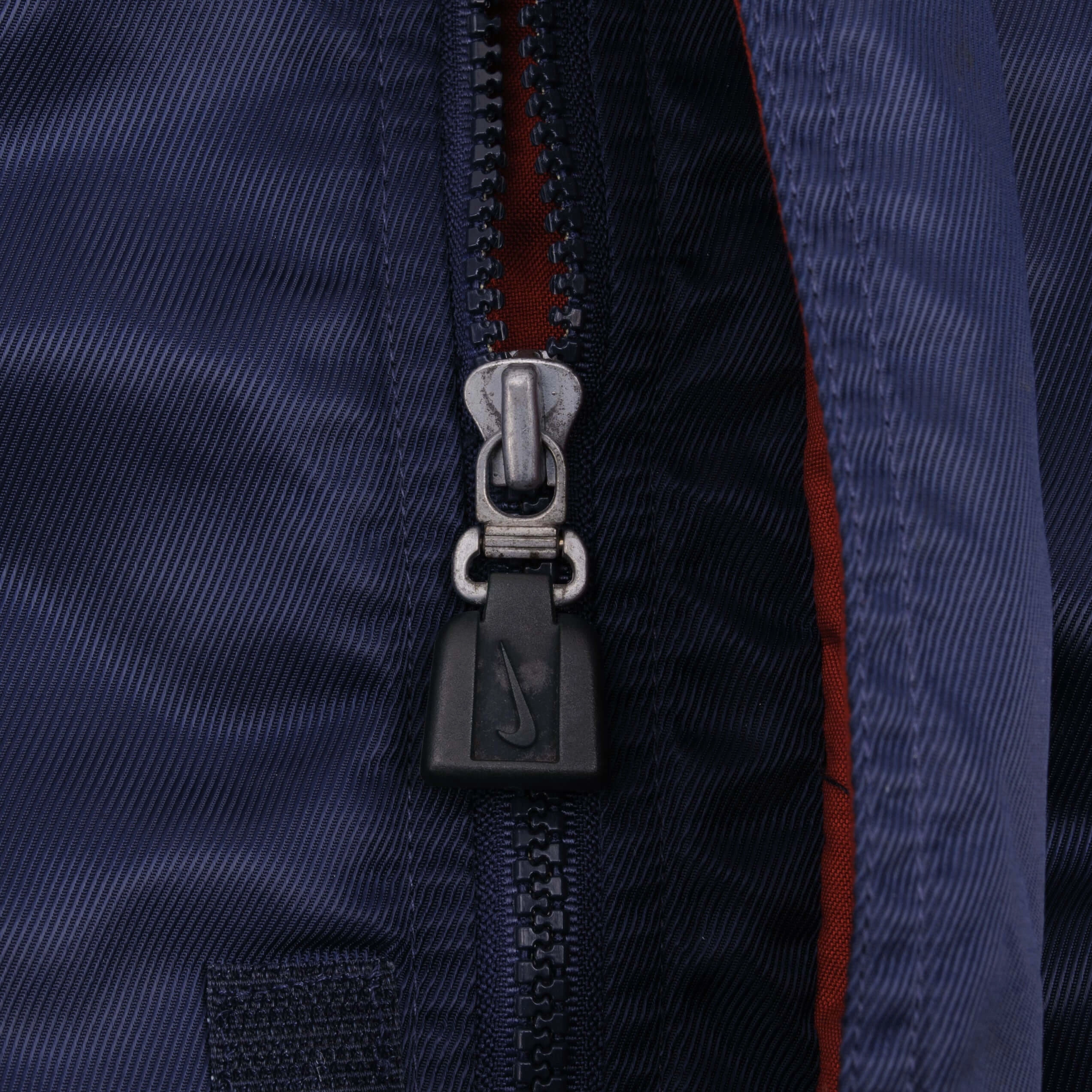 VINTAGE NIKE WINDBREAKER NAVY BLUE JACKET 1990S SIZE LARGE