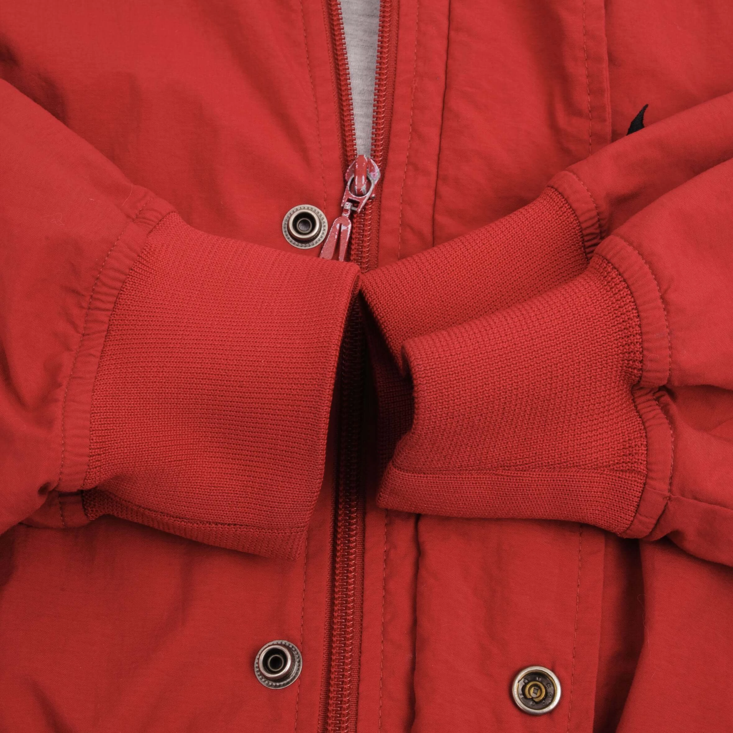 VINTAGE NIKE WINDBREAKER RED JACKET 1990S SIZE LARGE