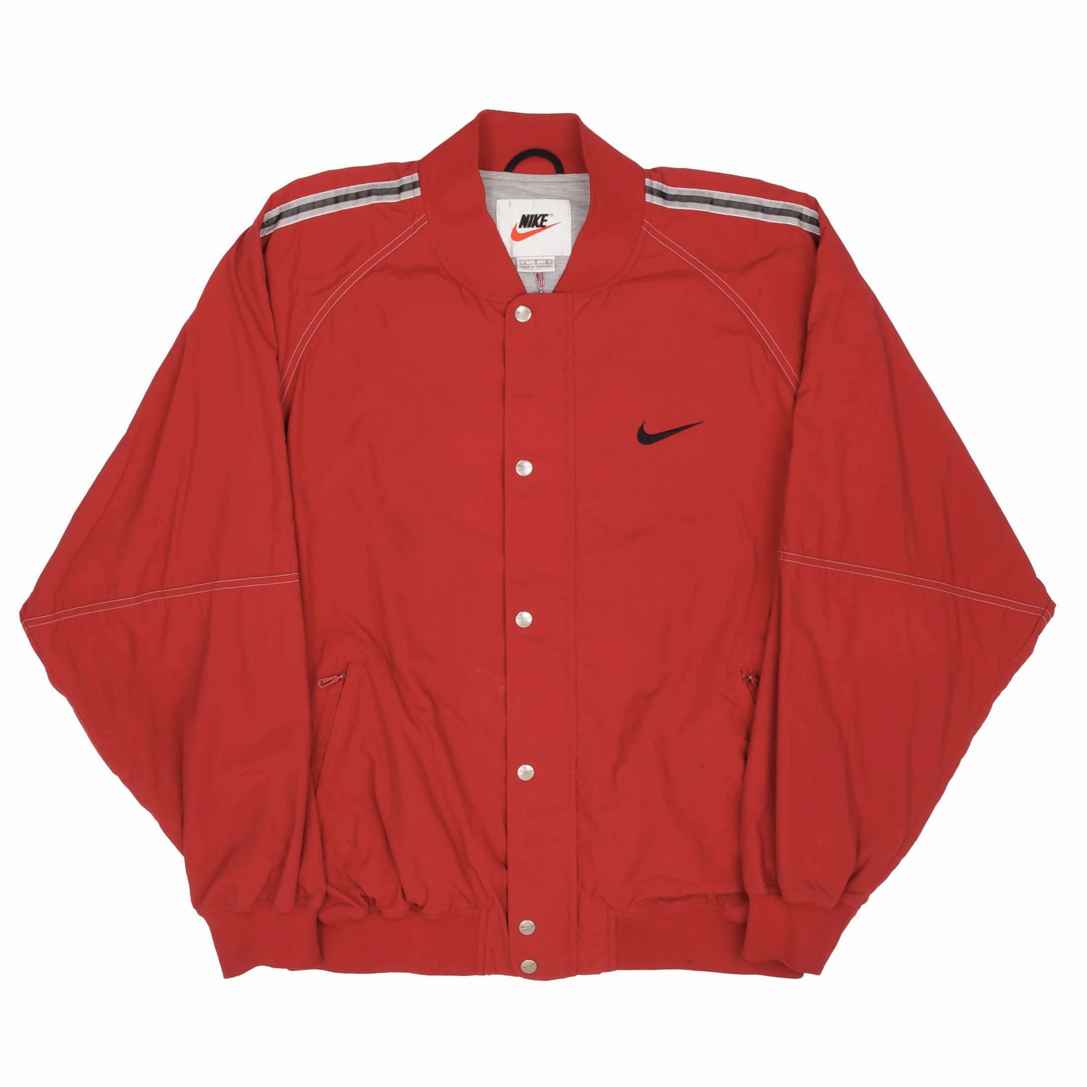 VINTAGE NIKE WINDBREAKER RED JACKET 1990S SIZE LARGE