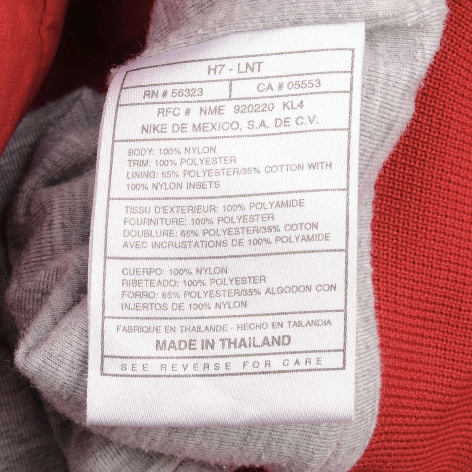 VINTAGE NIKE WINDBREAKER RED JACKET 1990S SIZE LARGE