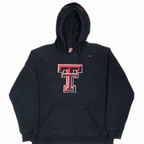 VINTAGE TEXAS TECH RED RAIDERS NIKE HOODIE SWEATSHIRT 2000S MEDIUM