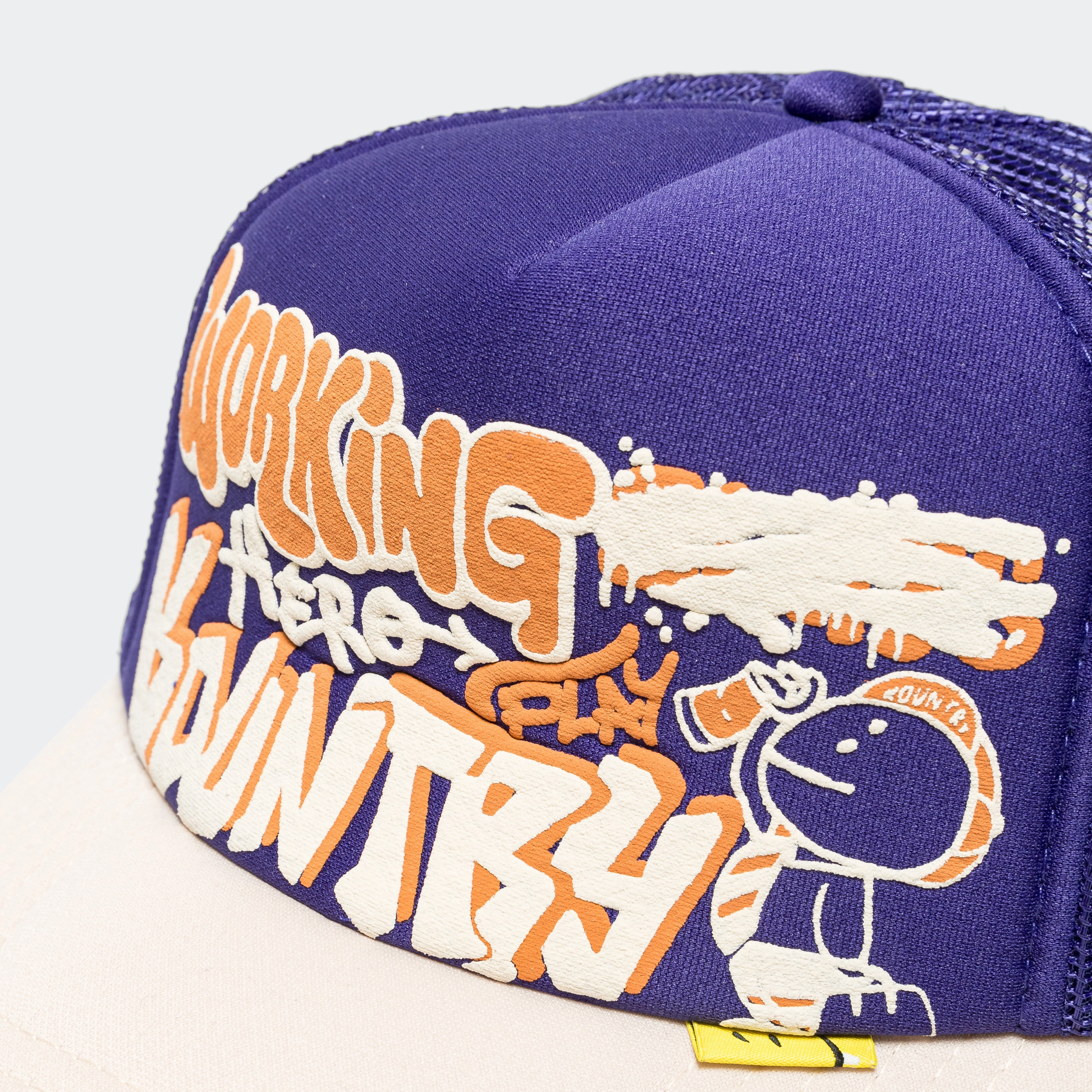 WORKING HERO Truck Cap - Purple/Kinari