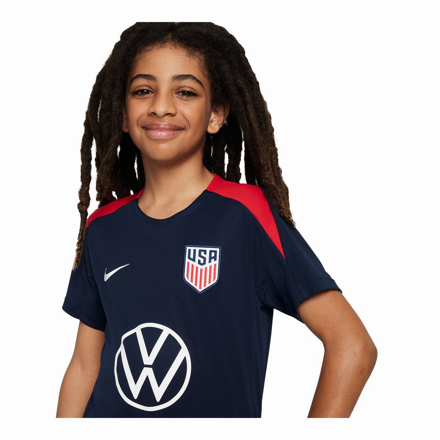 Youth Nike USA VW Strike Navy Top